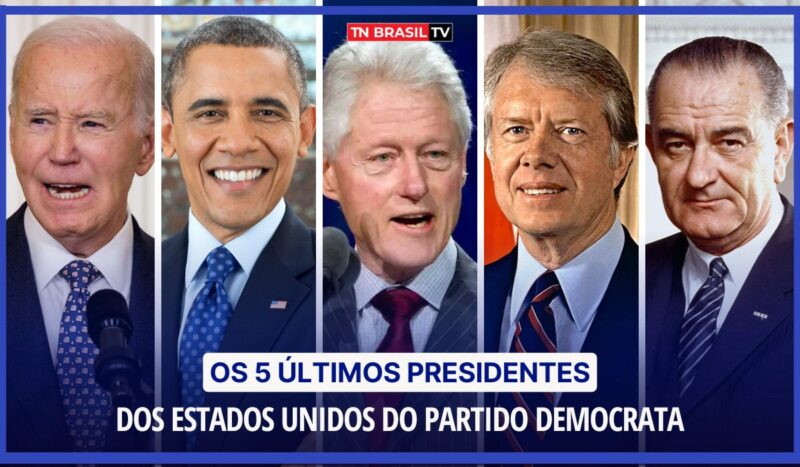 Os 5 últimos Presidentes dos Estados Unidos do Partido Democrata