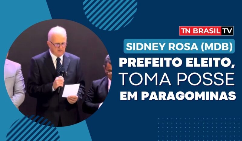 Prefeito eleito, Sidney Rosa (MDB) toma posse em Paragominas