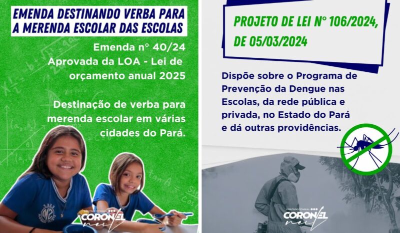 Coronel Neil (PL) e o compromisso com a educação no Pará