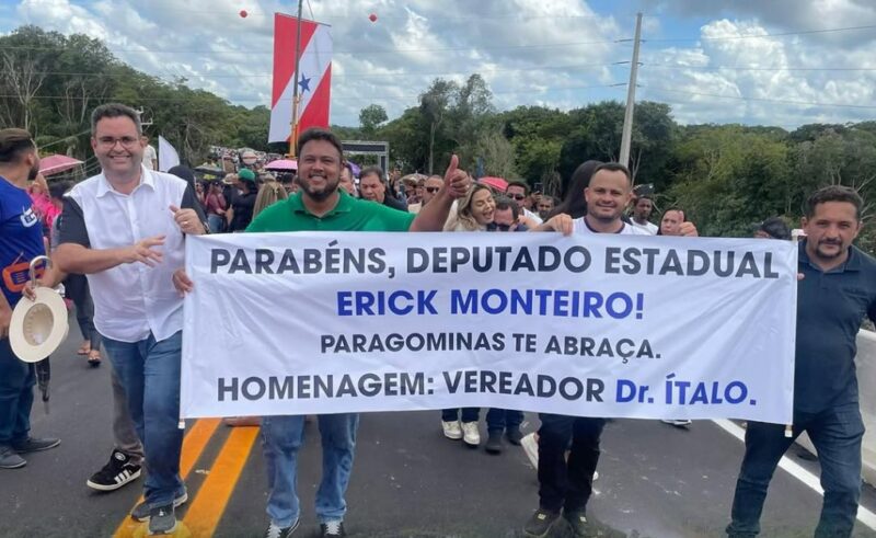 Deputado Erick Monteiro participa da entrega da ponte sobre o Rio Alto Capim, no nordeste do Pará