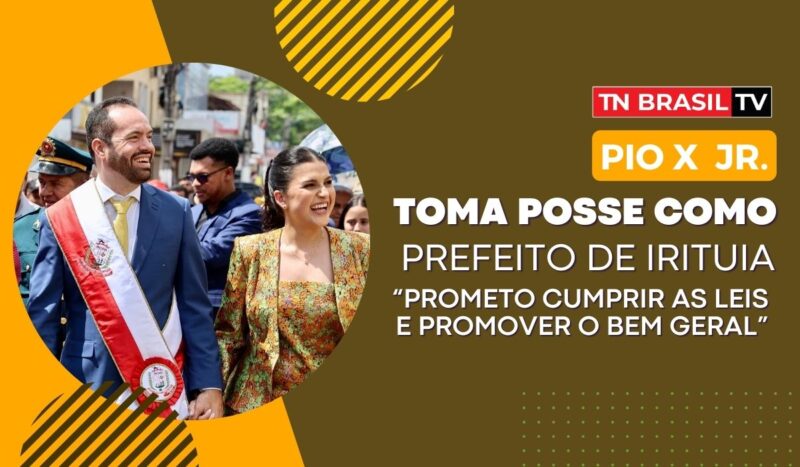 Pio X toma posse como prefeito de Irituia "prometo cumprir as leis e promover o bem geral"