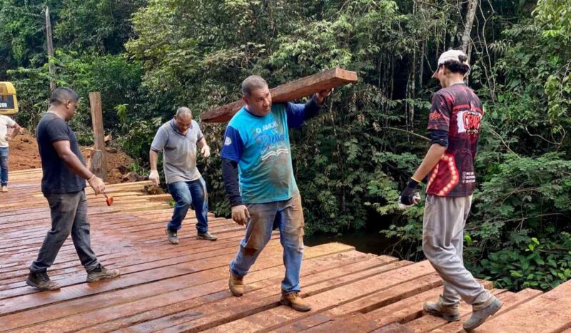 Vereador Rosenildo Freitas: ponte sobre o Rio Turi-Açu é restaurada após demanda da comunidade