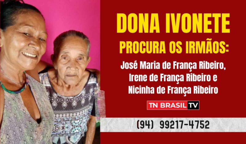 Dona Ivonete, de Goianésia do Pará, busca irmãos desaparecidos há décadas