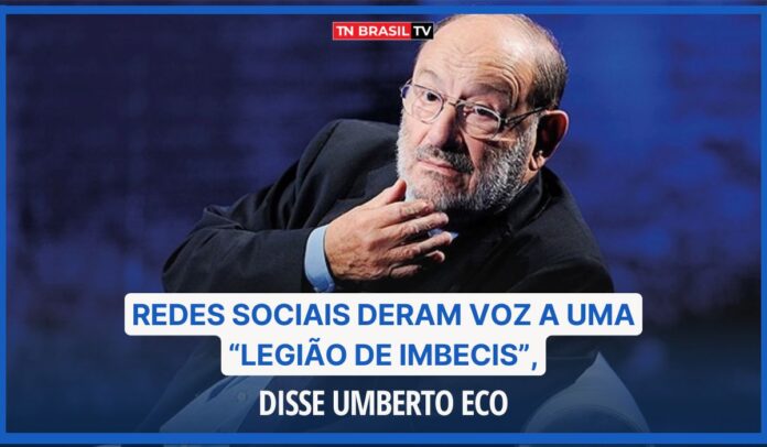 Redes sociais deram voz a uma “legião de imbecis”, disse Umberto Eco