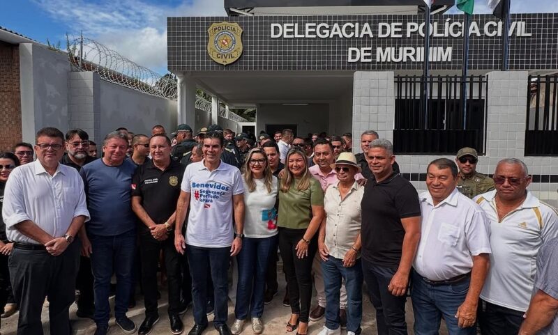 Deputado Eliel Faustino participa da inauguração da nova Delegacia de Polícia Civil em Murinim