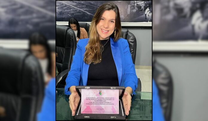 Deputada Paula Titan recebe o Título Honorífico de Mulher Perfil 2025