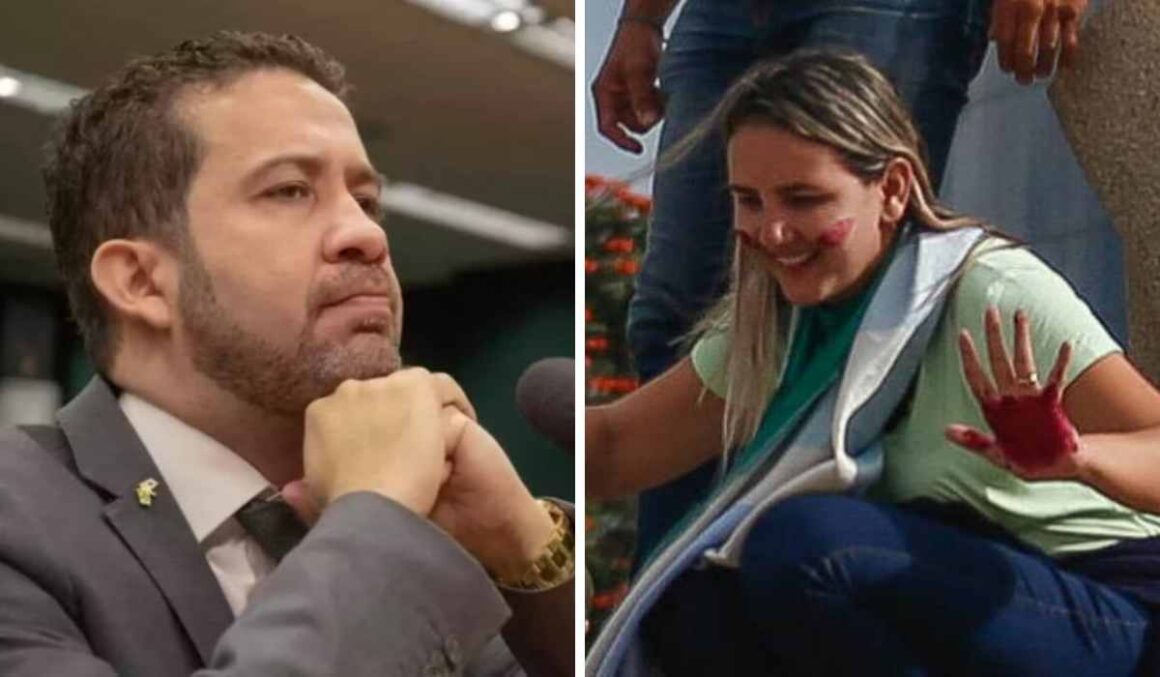 Janones dispara contra ré que pichou estátua: “Desgraça dessa Débora”