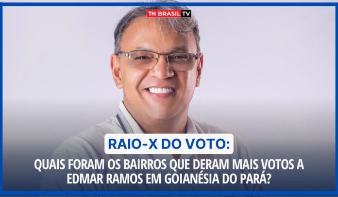 Raio-X do Voto: Quais foram os bairros que deram mais votos a Edmar Ramos em Goianésia do Pará?