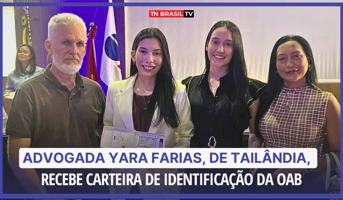 Advogada Yara Farias, de Tailândia, recebe carteira de identificação da OAB
