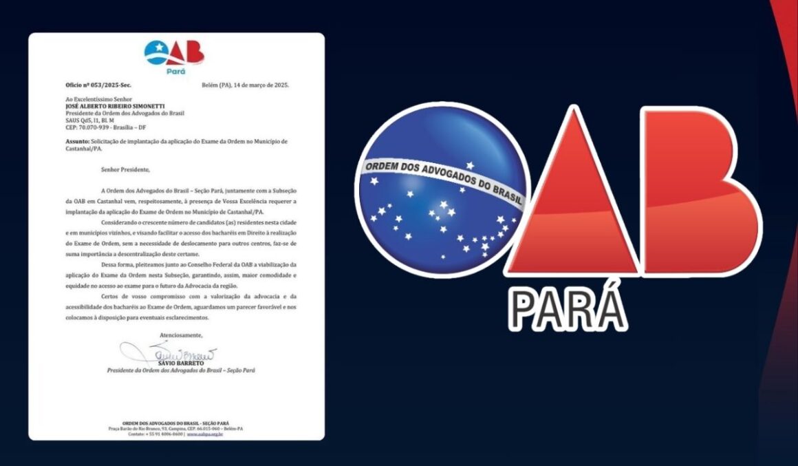 OAB/PA oficializa pedido para Exame de Ordem em Castanhal