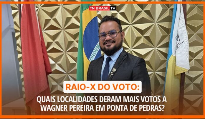 Raio-X do Voto: Quais localidades deram mais votos a Wagner Pereira em Ponta de Pedras?