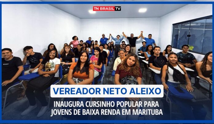 Vereador Neto Aleixo inaugura Cursinho Popular para jovens de Baixa renda em Marituba