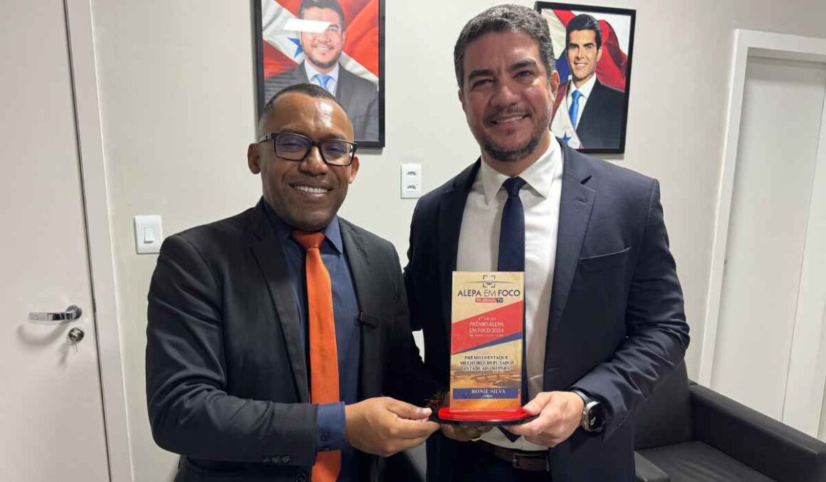 Deputado Ronie Silva recebe prêmio Alepa Em Foco 2024 “Melhores Deputados Estaduais do Pará”