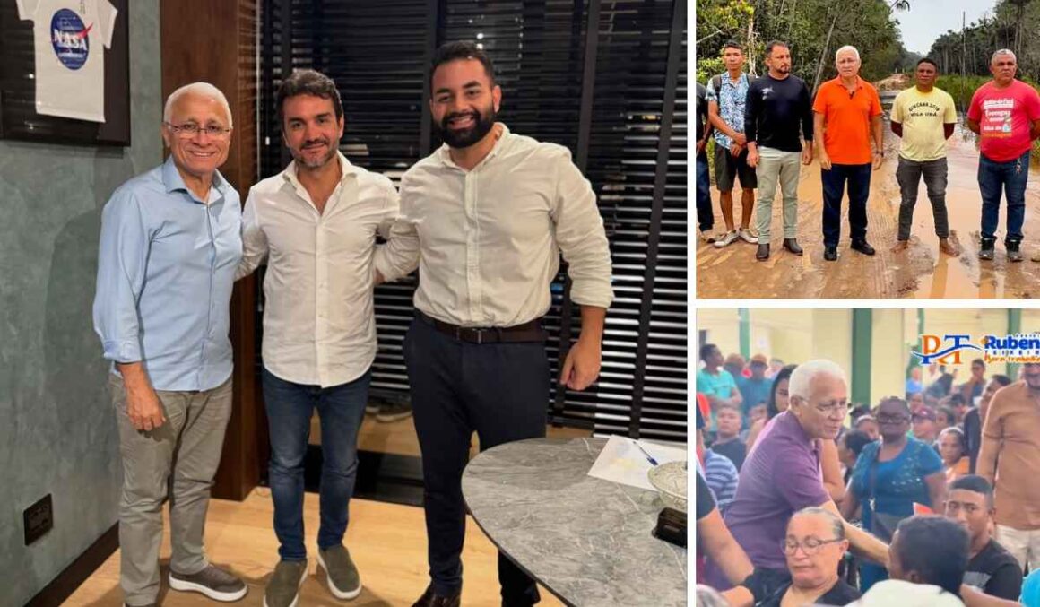 Prefeito de Moju, Rubens Teixeira, articula melhorias para diversas áreas do município