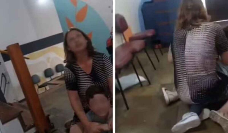 Vídeo mostrar professora sentada sobre aluno autista no interior de SP; ASSISTA