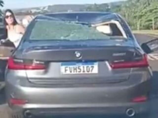 BMW atingida por touro tem perda total e dona pede justiça: 'é revoltante'