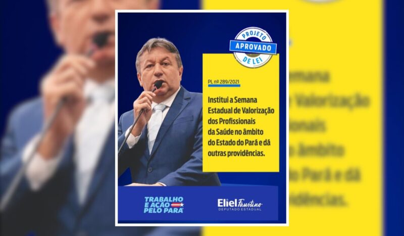 APROVADO: PL de Eliel Faustino valoriza profissionais de Saúde do estado