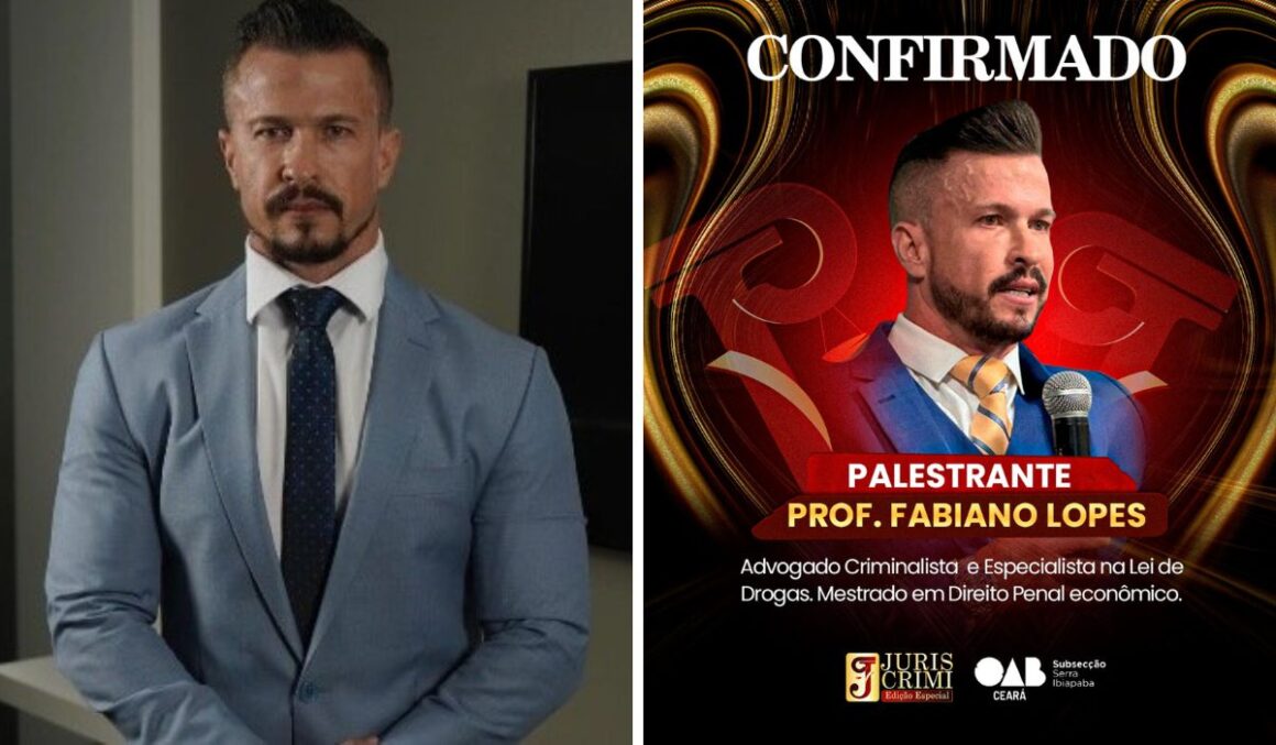Confirmado: Advogado Fabiano Lopes será um dos palestrante da JurisCrimi