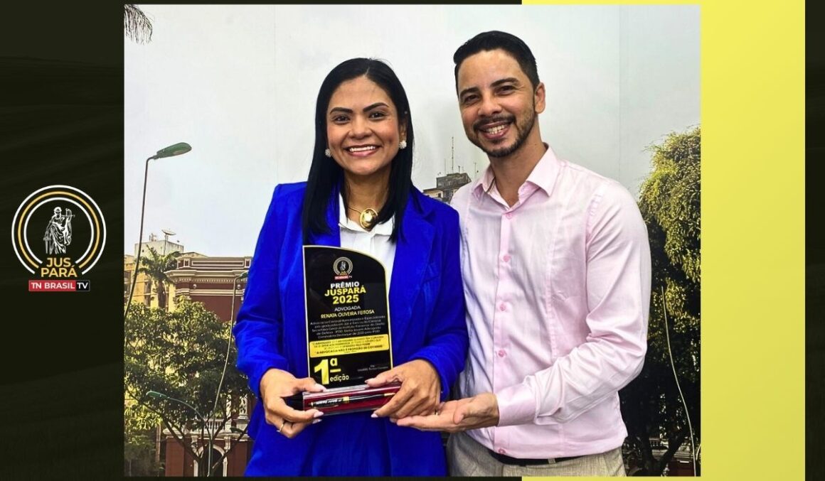 Advogada criminalista Renata Feitosa recebe o troféu 1ª Edição do Prêmio JusPará