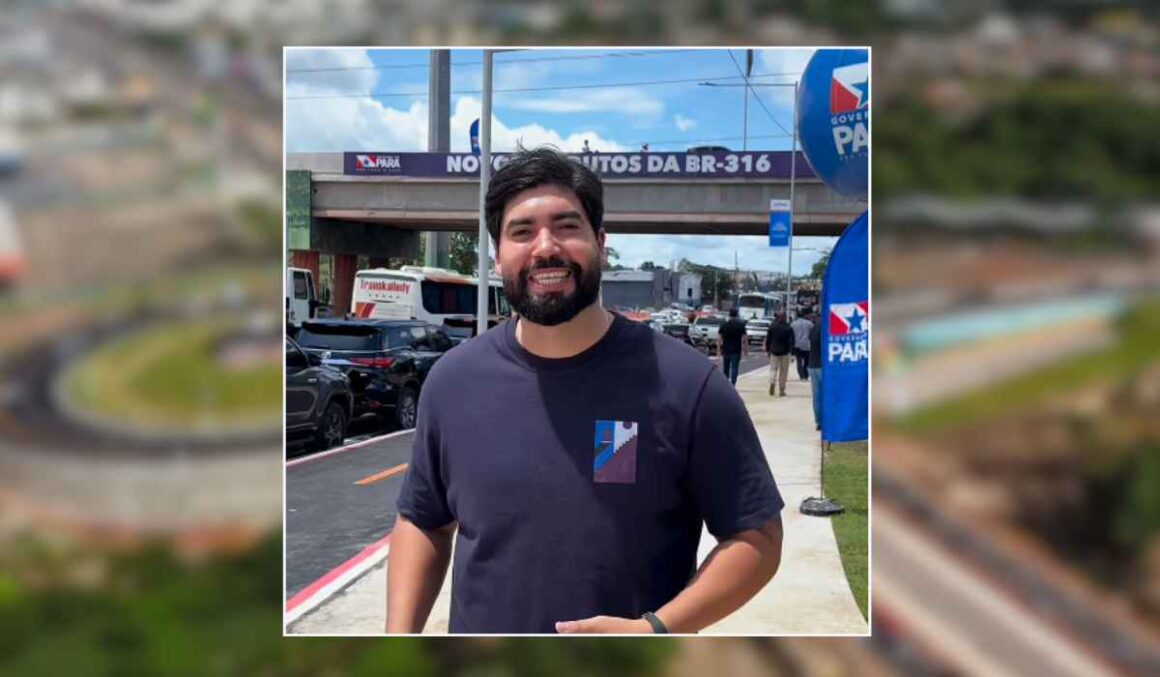 Deputado Adriano Coelho em inauguração do novo viaduto da BR-316 "mais um legado da COP30"