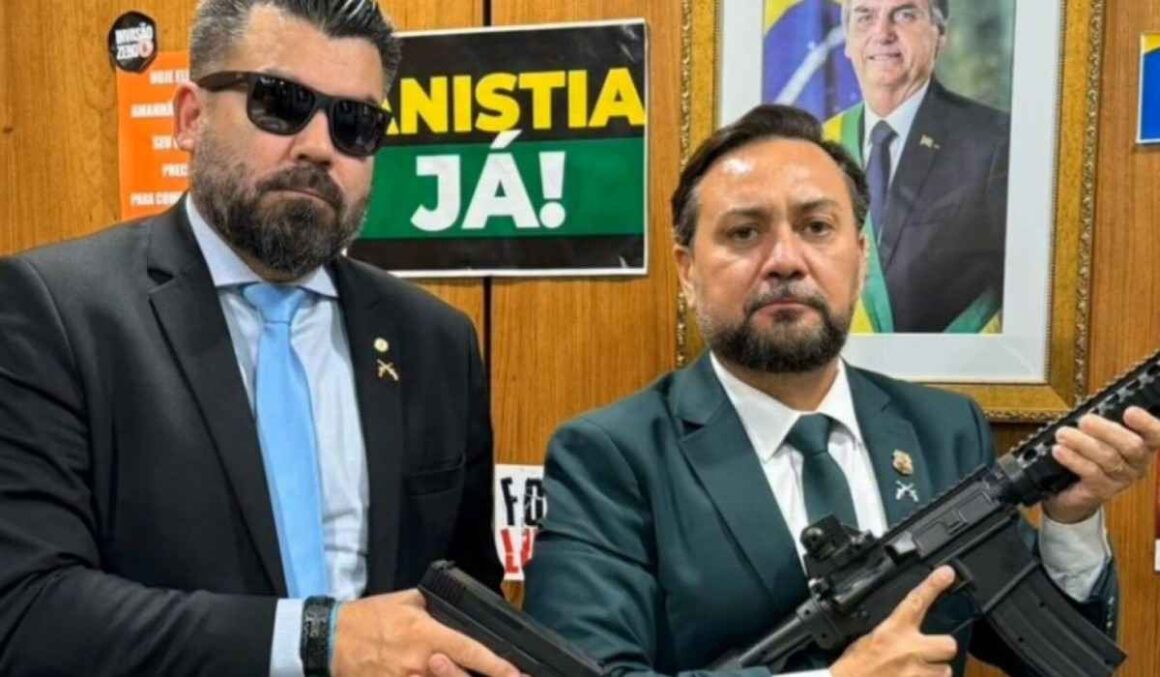 Deputado mineiro quer busca e apreensão de armas em gabinete de colega