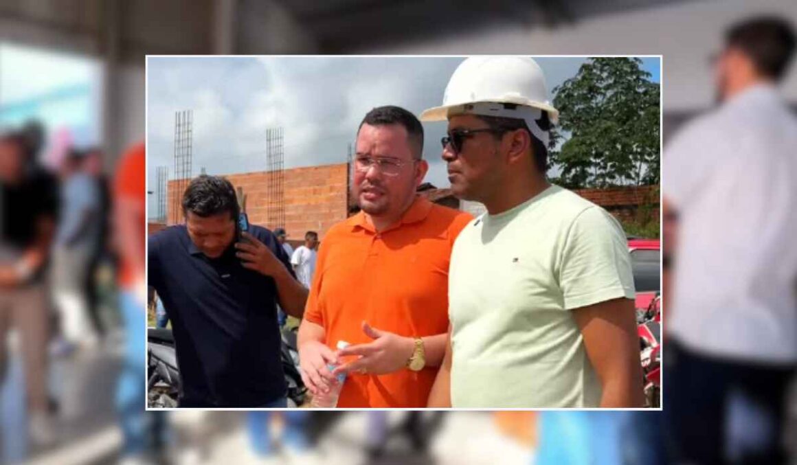 Vereador Dr. Isaac em agenda com o prefeito Artemes Oliveira: "trabalhando com responsabilidade por um futuro melhor para Ipixuna"