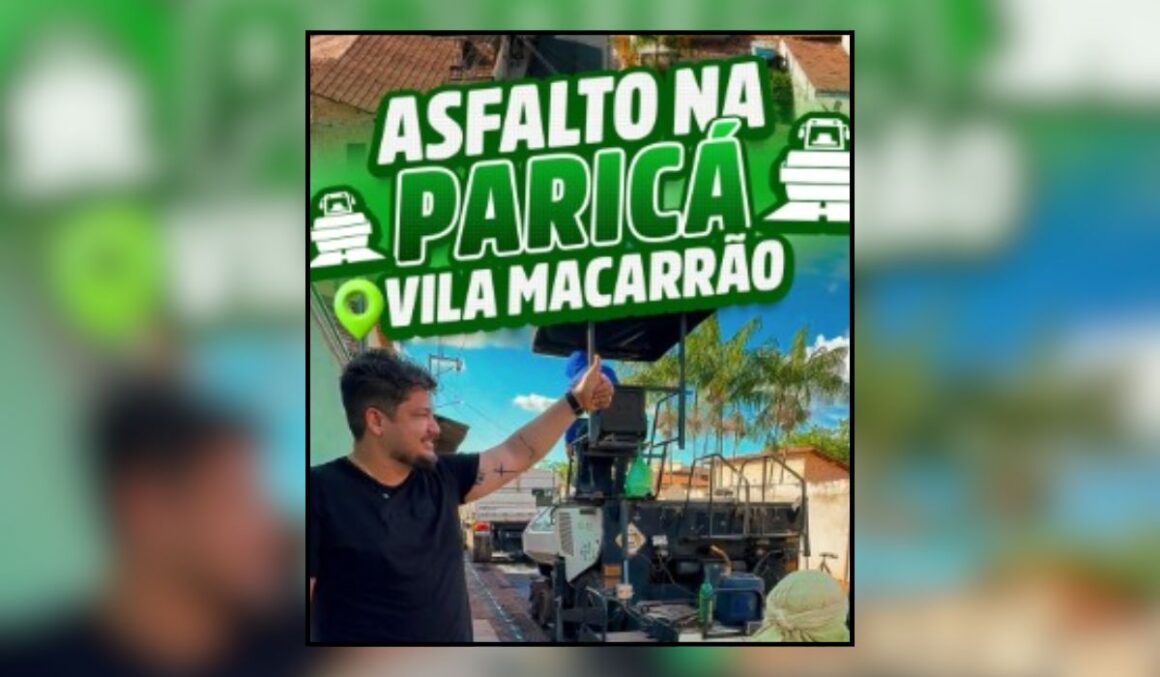Prefeito de Tailândia Lauro Hoffmann realiza obras de infraestrutura na Vila Macarrão