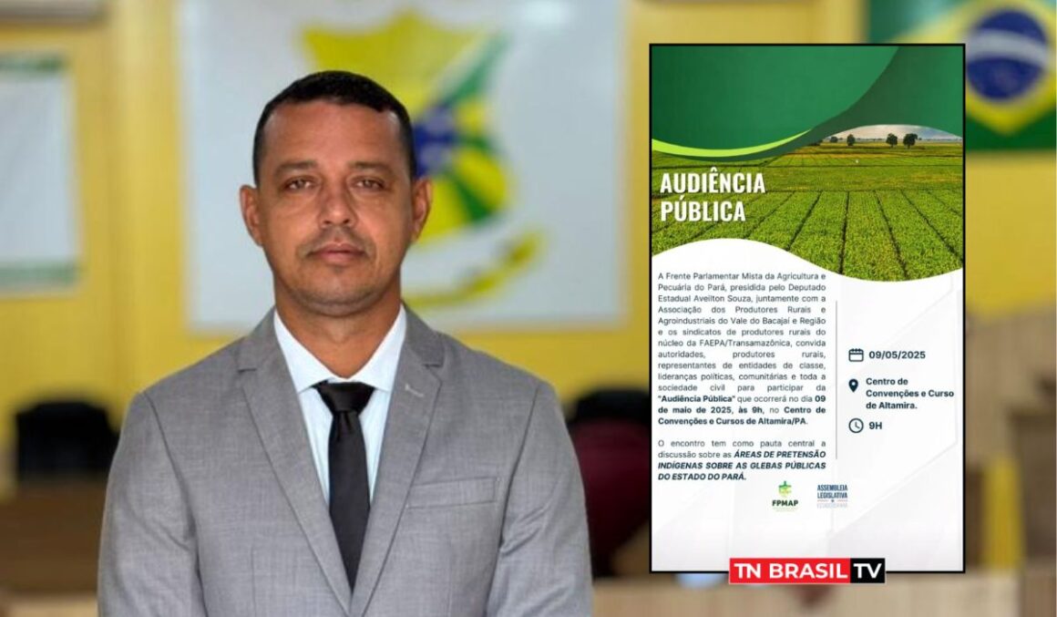 Vereador Celino Henrique do Cem reforça convite para audiência pública sobre terras públicas no Pará