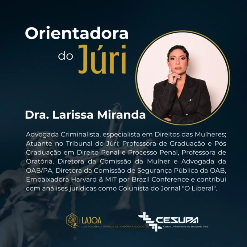  IX Júri Simulado. Sob a orientação dos doutores @luizaraujocriminalista e @larissamiranda.adv 