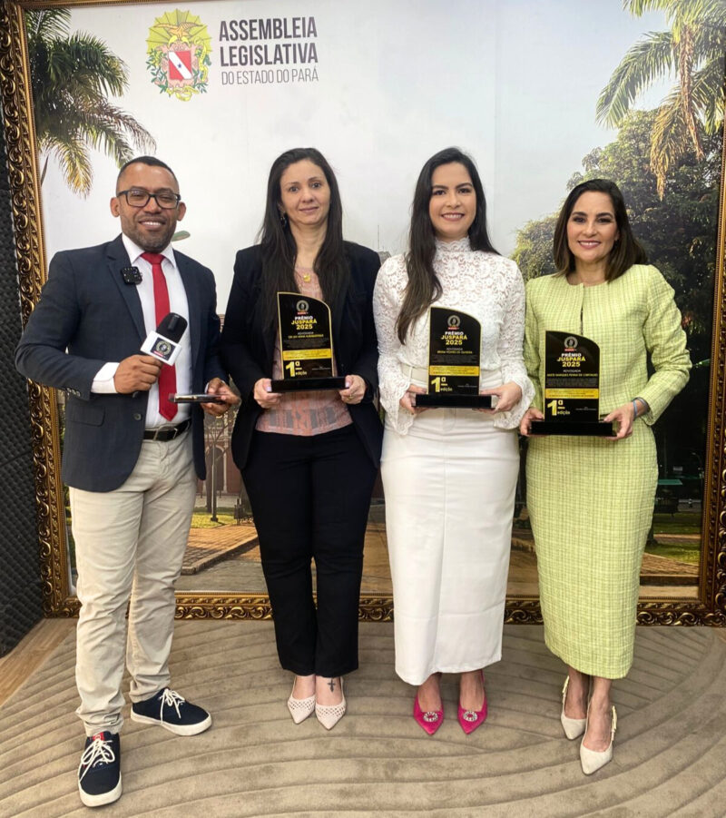  Advogada Bruna Pontes recebe troféu da 1ª Edição do Prêmio JusPará, da TN Brasil TV