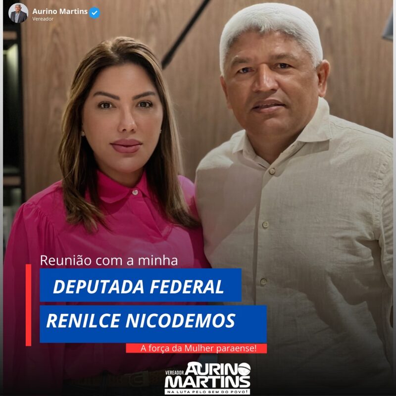 Vereador Aurino Martins, de Brasil Novo, reforça alianças políticas durante visitas em Belém