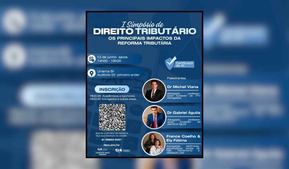 I Simpósio de Direito Tributário debaterá impactos da reforma tributária em Belém