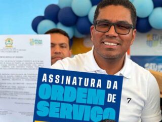 Prefeito Artemes Oliveira assina 'OS' para Ginásio Esportivo em Ipixuna do Pará