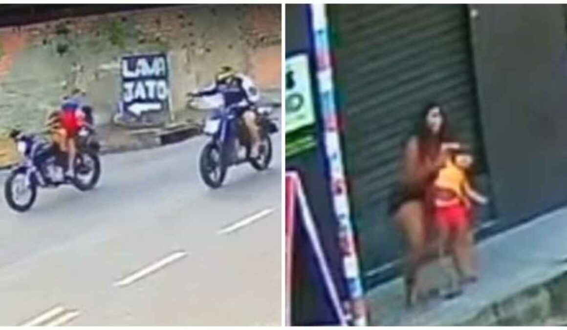 VÍDEO: Câmera de segurança filma pistoleiro matando homem e filho de 2 anos durante ataque