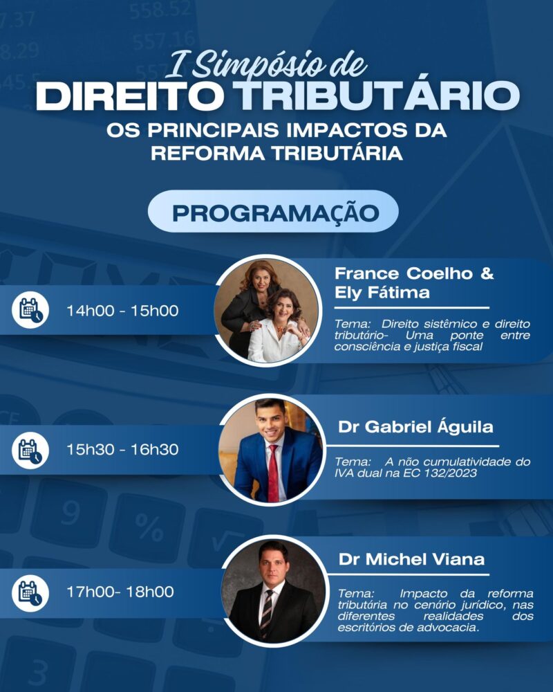 I Simpósio de Direito Tributário debaterá impactos da reforma tributária em Belém