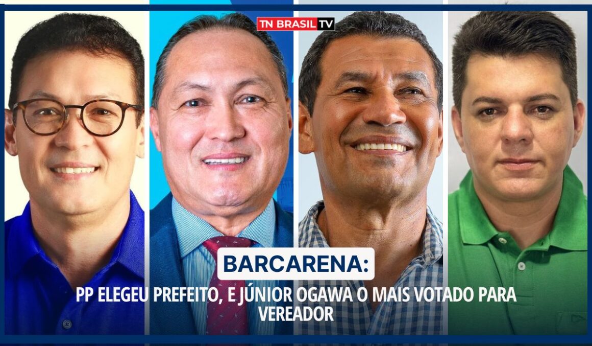Barcarena: PP elegeu prefeito, e Júnior Ogawa o mais votado para vereador