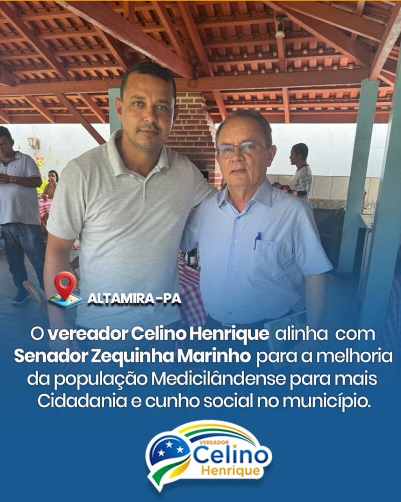 Eleito com 383 votos, vereador Celino do Cem atua no fortalecimento de Medicilândia