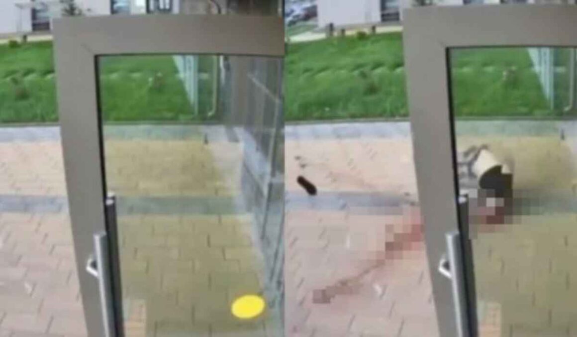 Imagens Fortes: câmera de segurança registra momento em que homem se joga de um prédio