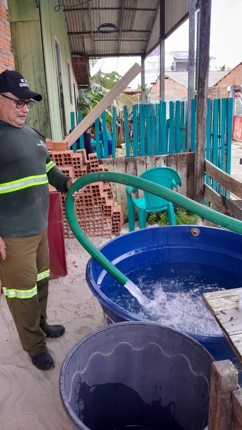 Vereador Argeo segue trabalhando durante o recesso e atende moradores sem água em Salinópolis