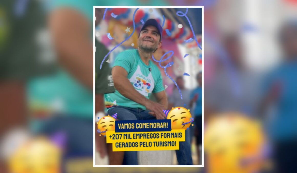 Turismo brasileiro gera mais de 207 mil empregos formais em 12 meses, afirma ministro Celso Sabino