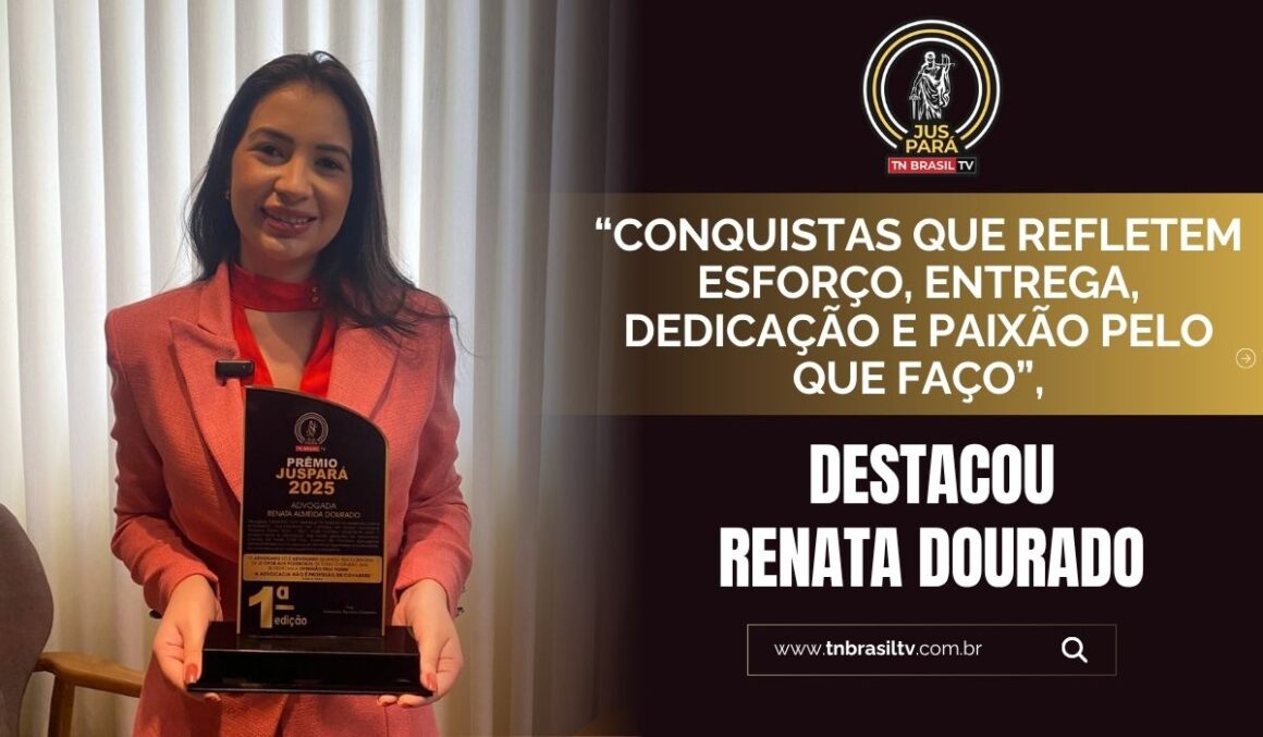 "Conquistas que refletem esforço, entrega, dedicação e paixão pelo que faço", destacou Renata Dourado