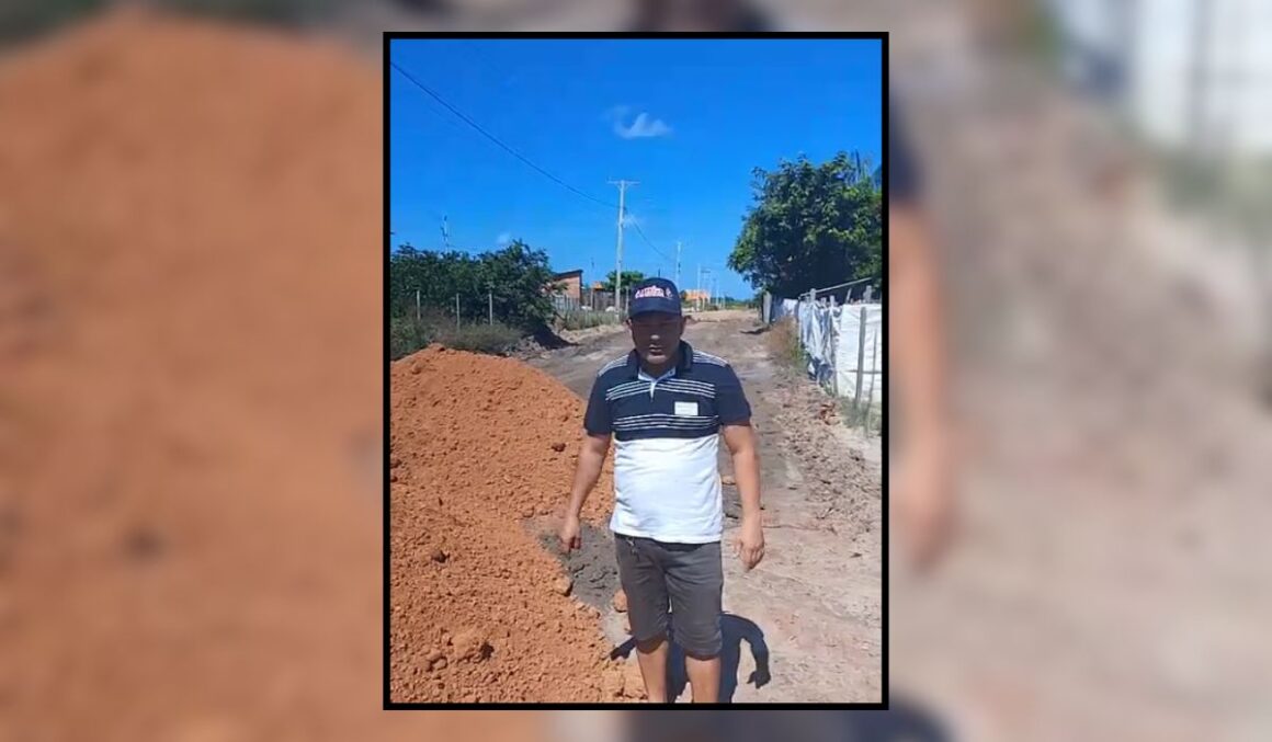 Roni Baiano destaca avanço da pavimentação no bairro do Gordo e agradece apoio do prefeito Lauro Hoffmann
