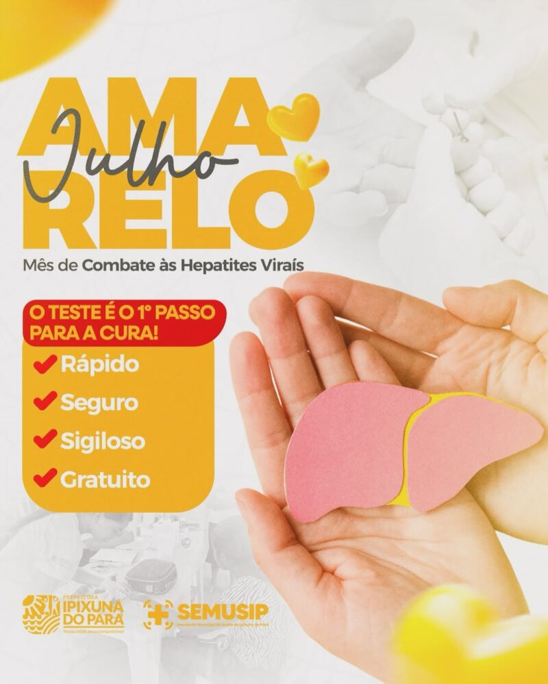 Julho Amarelo: Ipixuna do Pará promove ação na comunidade Nova Vida com foco na prevenção e combate de hepatites virais
