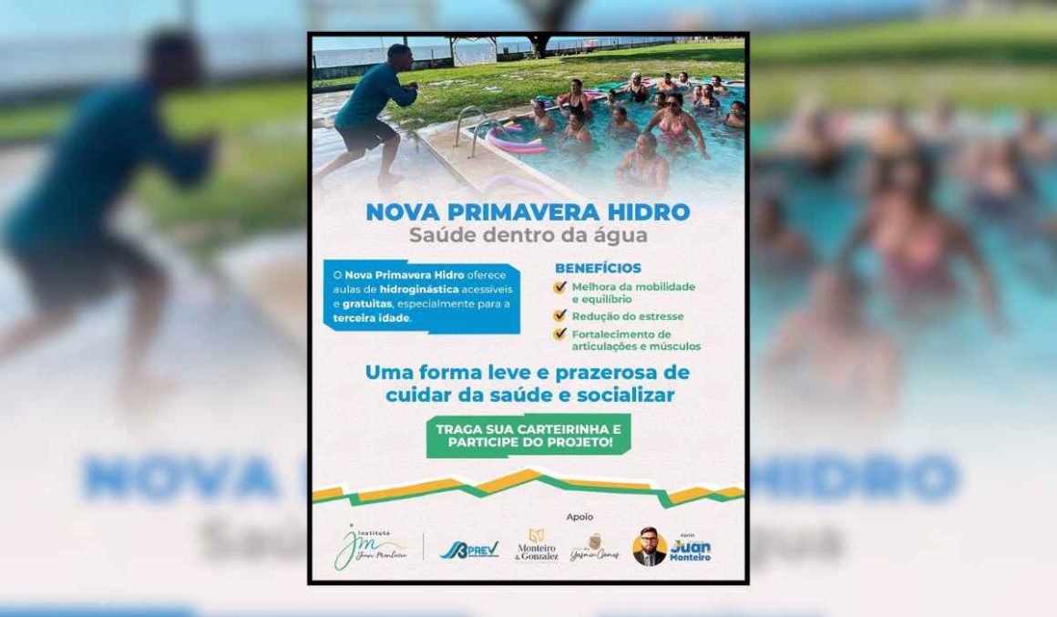 Instituto Juan Monteiro oferece aulas de hidroginástica para idosos em Salvaterra