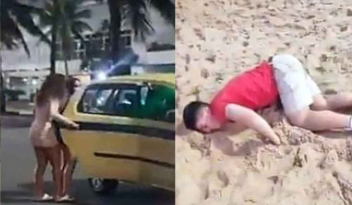VÍDEO: turistas britânicos caem no ‘boa noite, Cinderela’ e perdem R$ 110 mil após encontro no RJ