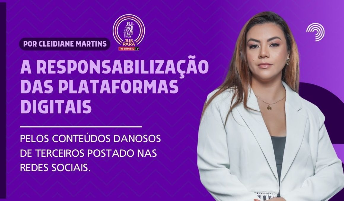 A responsabilização das plataformas digitais pelos conteúdos danosos de terceiros postado nas redes sociais.
