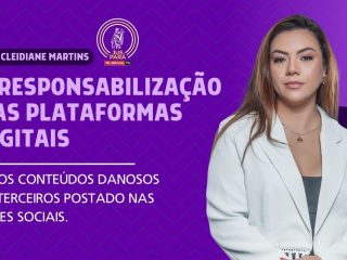 A responsabilização das plataformas digitais pelos conteúdos danosos de terceiros postado nas redes sociais.