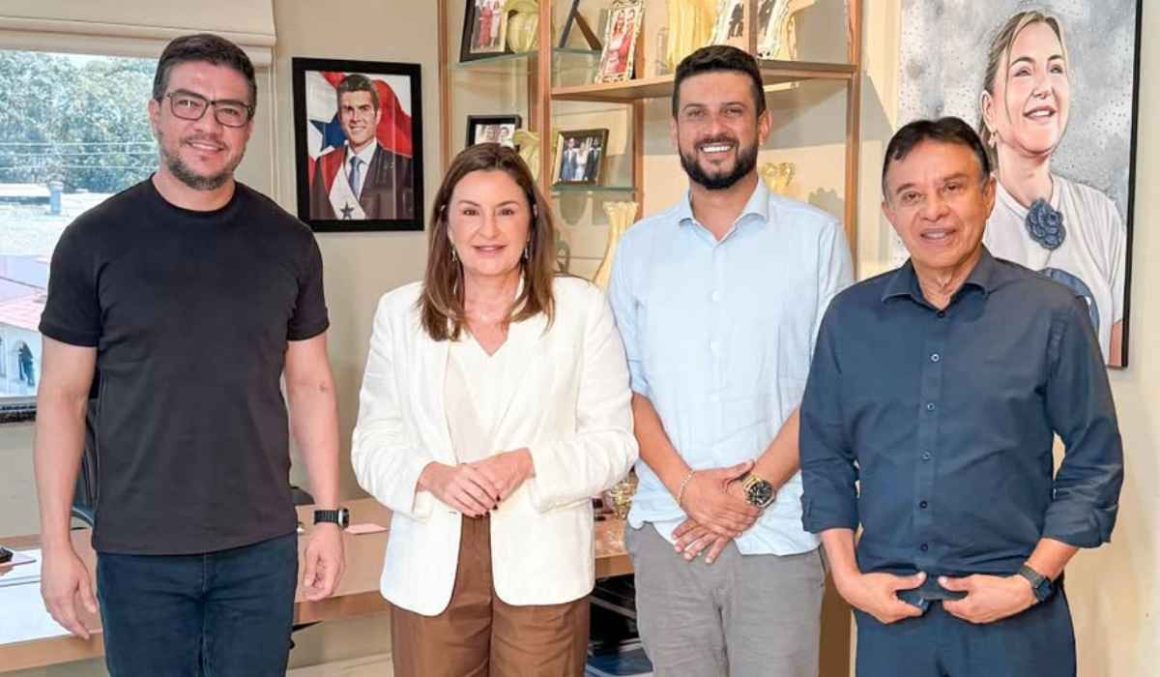 Deputado Ronie Silva discute demandas municipais no Palácio do Governo com a vice-governadora Hana Ghassan