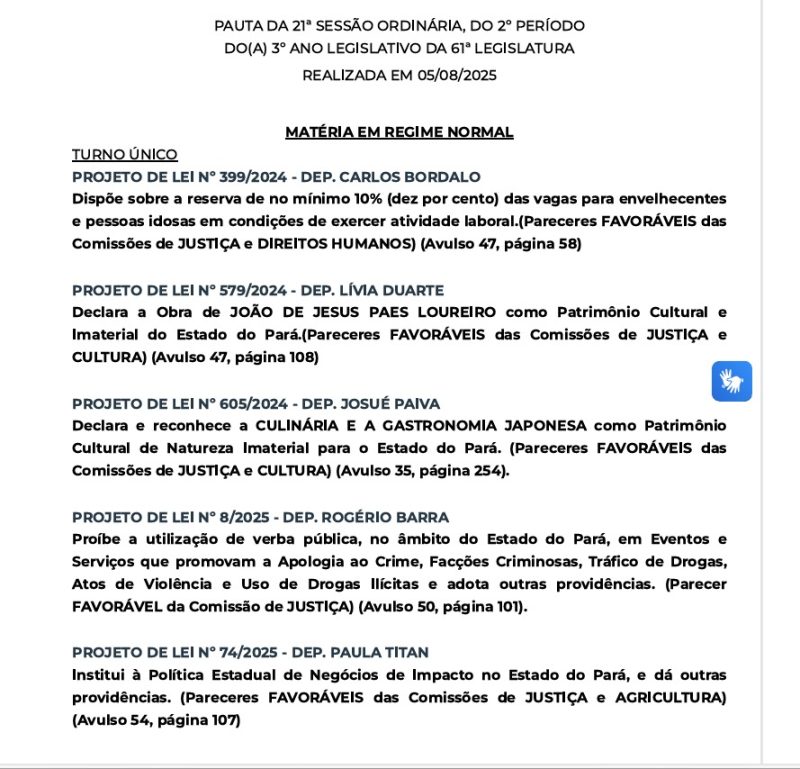 PL de Paula Titan (MDB) institui Política Estadual de Negócios de Impacto no Pará