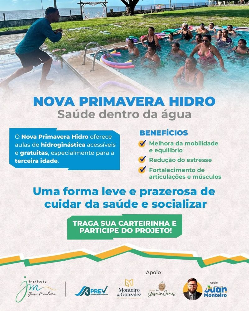 Instituto Juan Monteiro lança projeto “Nova Primavera Hidro” para a terceira idade em Salvaterra